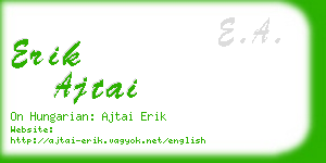 erik ajtai business card